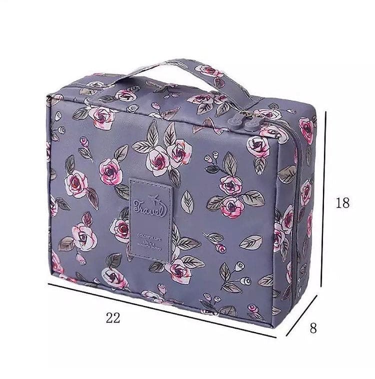 Multifunctional Travel Cosmetic Bag, Double Layer Portable Cosmetic Bag With Adjustable Dividers, Portable Makeup Pouch Brush Organizer, Purse Handbag for Women Multifunctional Travel Cosmetic Bag, Double Layer Portable Cosmetic Bag With Adjustable Dividers, Portable Makeup Pouch Brush Organizer, Purse Handbag for Women